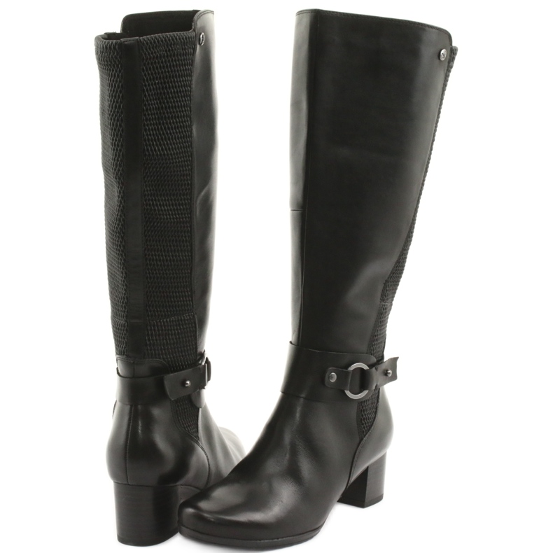 Caprice Stretch boots, width XL 25526 black 4