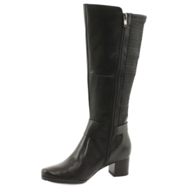 Caprice Stretch boots, width XL 25526 black 2