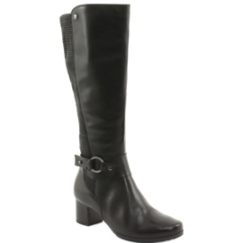 Caprice Stretch boots, width XL 25526 black 1