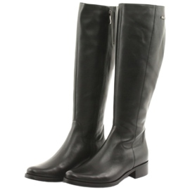 Arka Black boots, black boots 7447 4