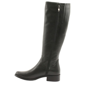 Arka Black boots, black boots 7447 2