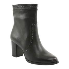 Caprice High Boots with rhinestones, black 1