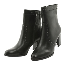Caprice High Boots with rhinestones, black 3