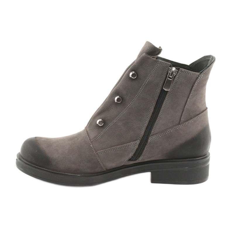 Badura Gray boots with rhinestones grey 2