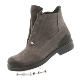 Badura Gray boots with rhinestones grey 7