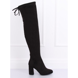 Black high-heeled boots PE239P Black 2