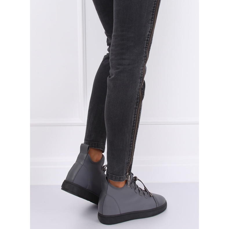 Gray XY-35 Gray insulated neoprene sneakers grey 1