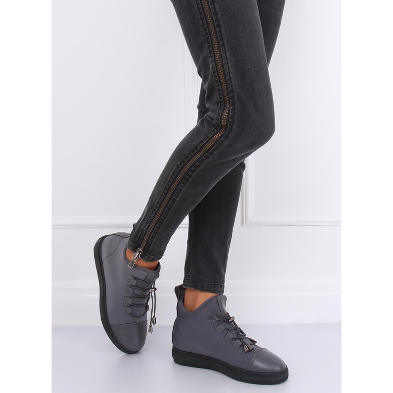 Gray XY-35 Gray insulated neoprene sneakers grey 2