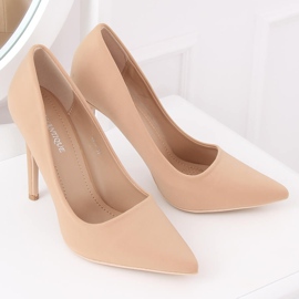 Pumps on a beige 4014 Nude heel 1