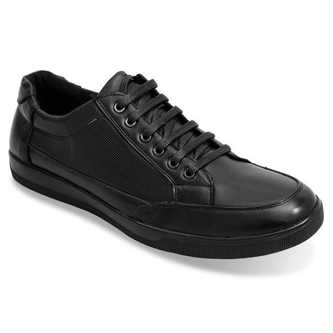 Lace-up Leather Shoes LJ19 Black 1