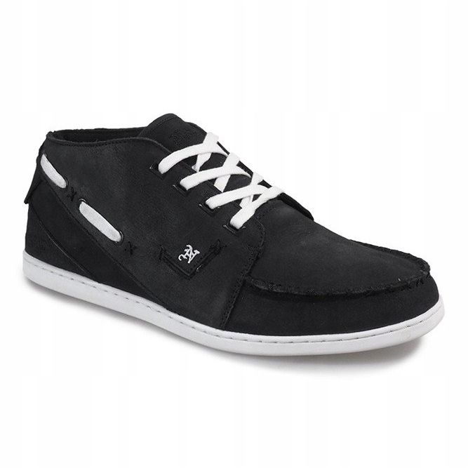 High Leather Sneakers MID1 Black 2