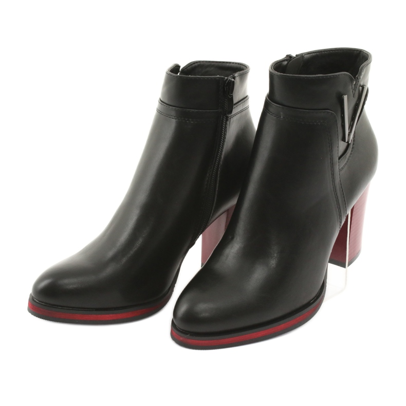 Black boots Sergio Leone 537 red 3