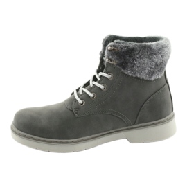 American Club Women's boots, gray lace -ups, gray rh47 grey 2