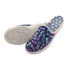 Befado colored children's shoes 707Y397 navy blue pink grey 4