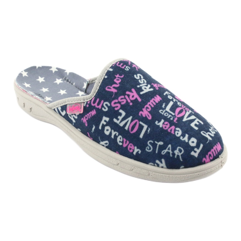 Befado colored children's shoes 707Y397 navy blue pink grey 1
