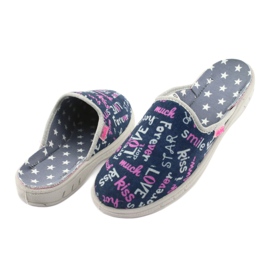 Befado colored children's shoes 707Y397 navy blue pink grey 5