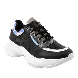 Black women's sports shoes W-3117 1