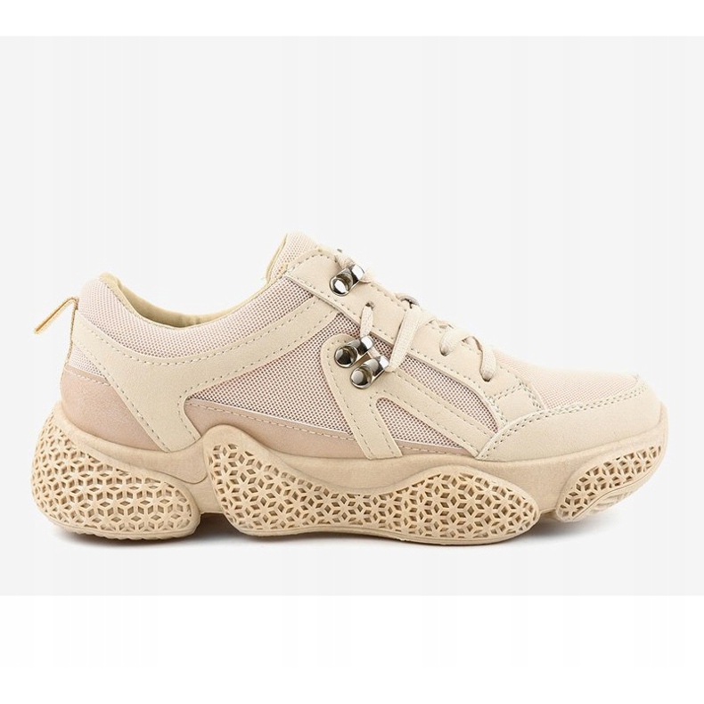 Beige fashionable women's sports shoes BD-5 2