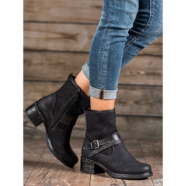 SHELOVET High Boots With Buckle black 1