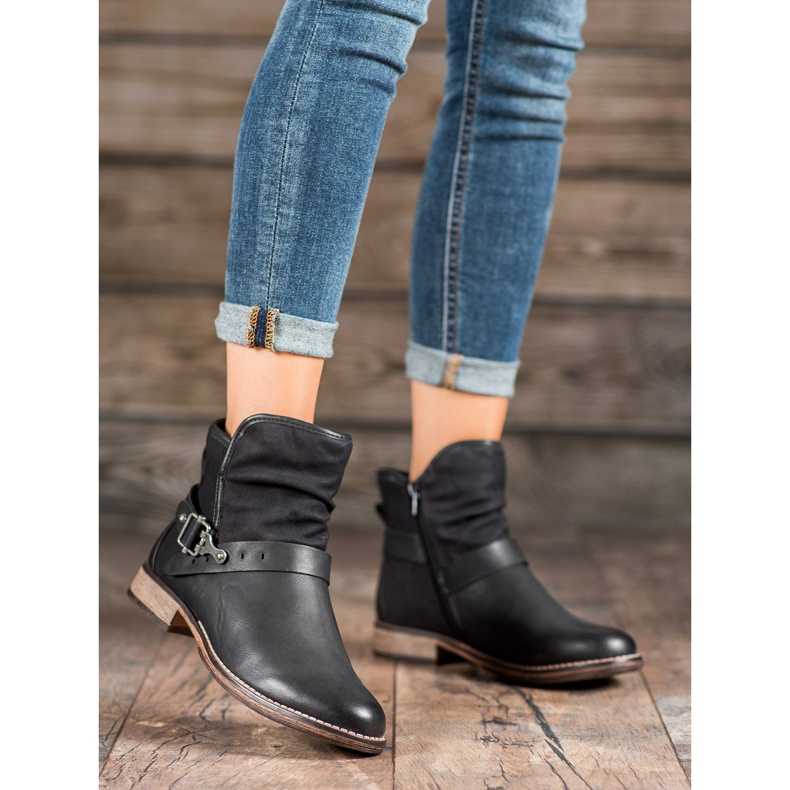 SHELOVET High Boots With A Buckle black 2