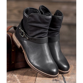 SHELOVET High Boots With A Buckle black 1