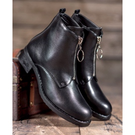 Seastar Boots With Decorative Zipper black 1