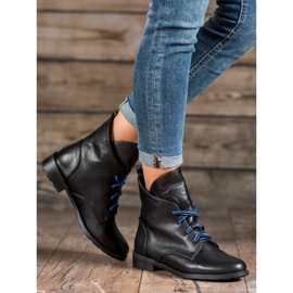 Filippo Lace-up boots with eco leather black 2