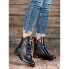 Filippo Lace-up boots with eco leather black 1