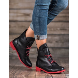Filippo Lace-up boots with eco leather black 2 Filippo Lace-up boots with eco leather black 2