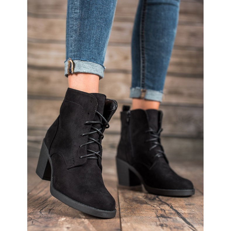 Nio Nio Comfortable high-heeled boots black 1