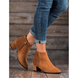 Filippo Suede high-heeled boots brown 1