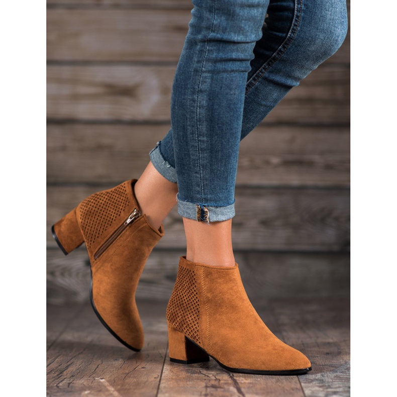 Filippo Suede high-heeled boots brown 1