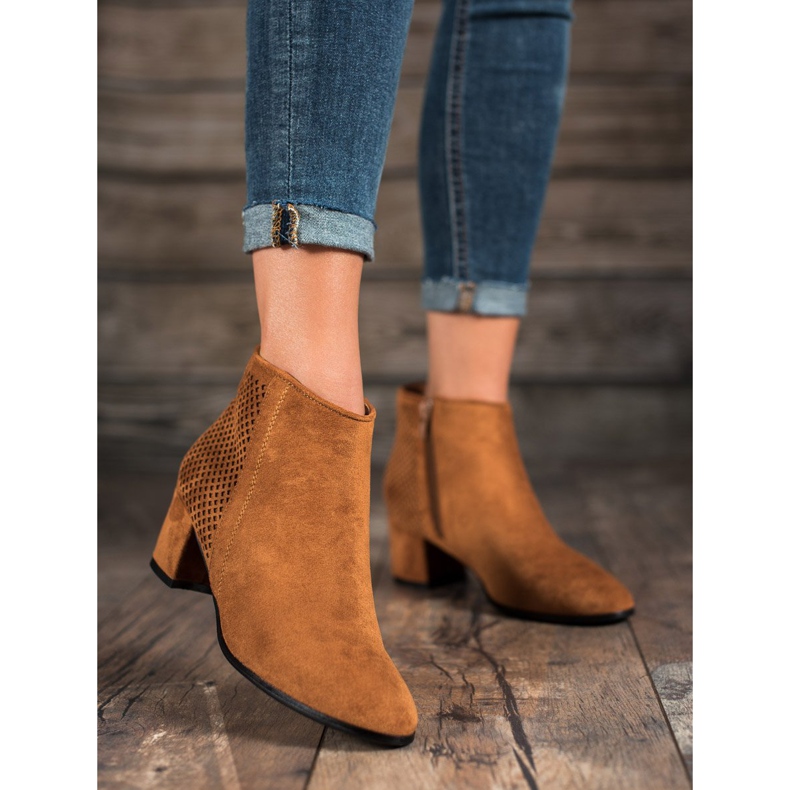 Filippo Suede high-heeled boots brown 2