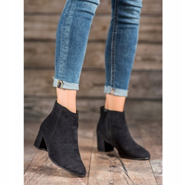 Filippo Suede high-heeled boots black 2