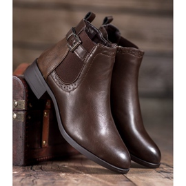 Anesia Paris Women's low boots brown 1 Anesia Paris Women's low boots brown 1