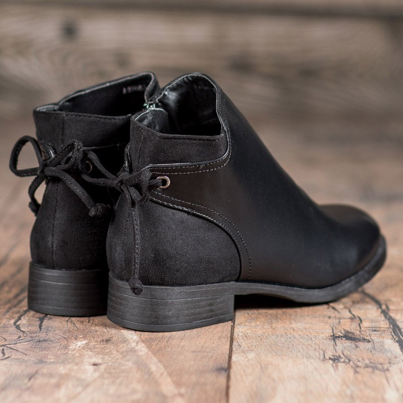 Abloom Boots With Eco Leather With A Bow black 1