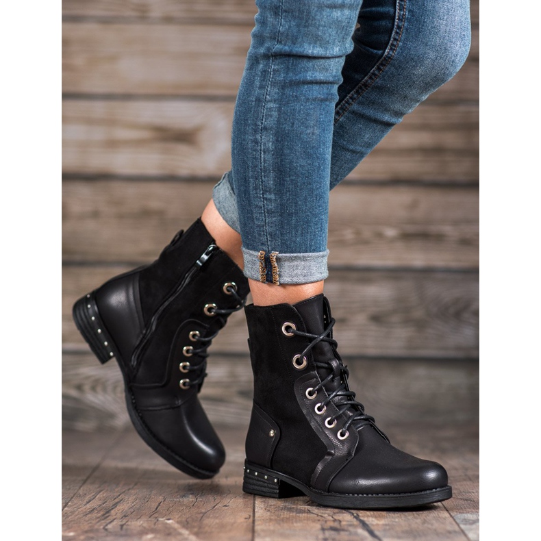 Seastar Flat Heel Boots black 2