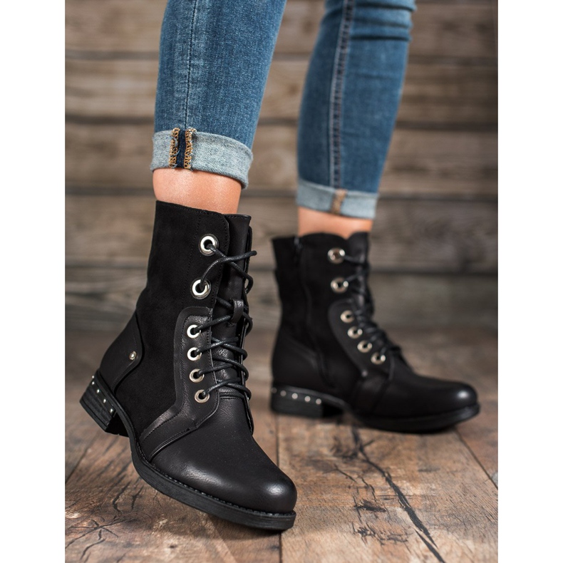 Seastar Flat Heel Boots black 1