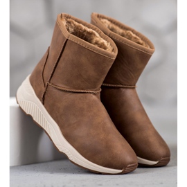 SHELOVET Comfortable snow boots brown 2