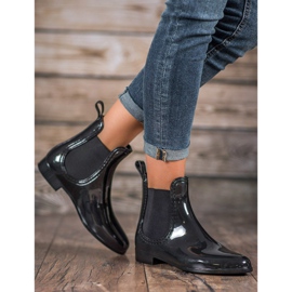 SHELOVET Lacquered galoshes black 2 SHELOVET Lacquered galoshes black 2