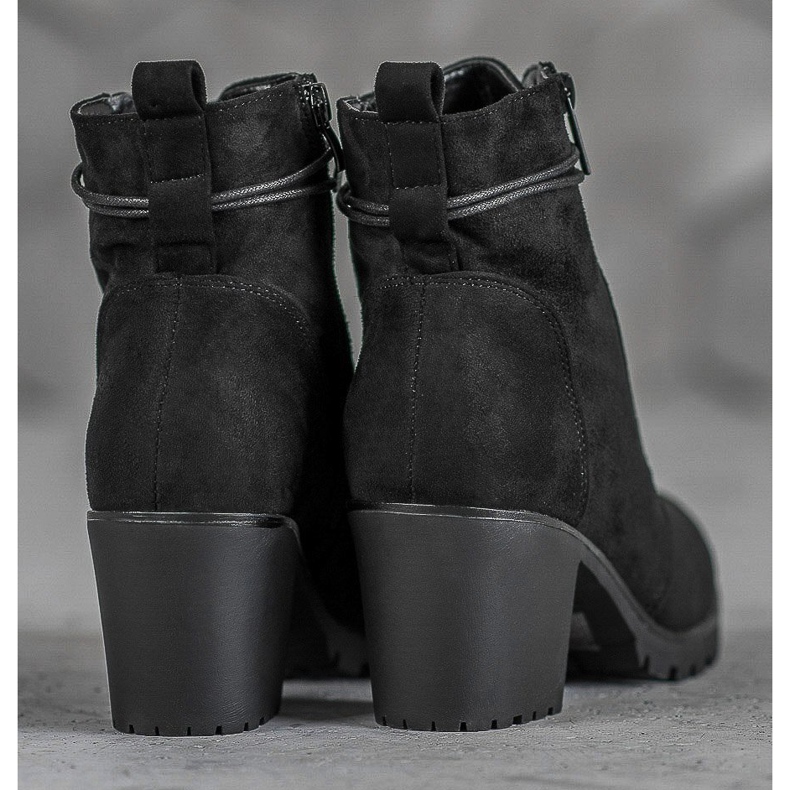 Super Me Lace-up Boots On The Platform black 1