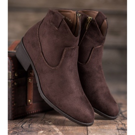 Filippo Suede cowboy boots brown 3