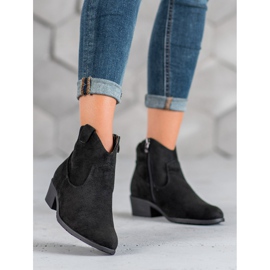 Filippo Suede cowboy boots black 2