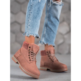 SHELOVET Fashionable Trappers pink 2