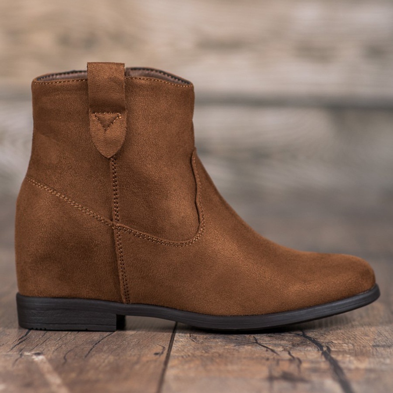 Filippo Boots with a hidden wedge brown 2