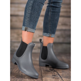 SHELOVET Slip-on rain boots grey 1