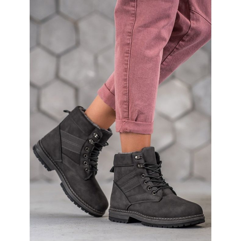 SHELOVET Gray winter boots grey 1