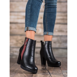 Filippo Boots With Decorative Zipper black 1