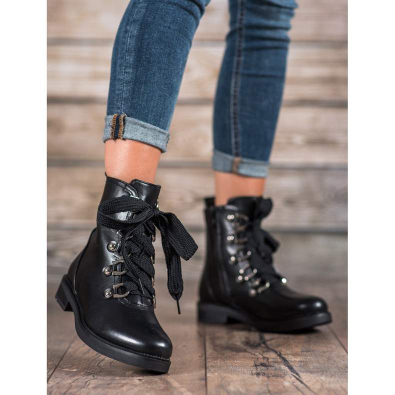 SHELOVET Lace-up boots black 1
