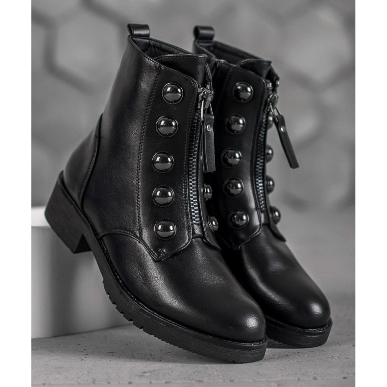 SHELOVET Booties With A Zipper black 2